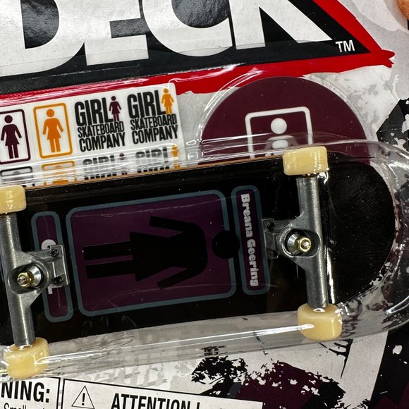Tech Deck Girl Skateboard Company Common Black Skateboard Fingerboard New - Picture 3 of 11